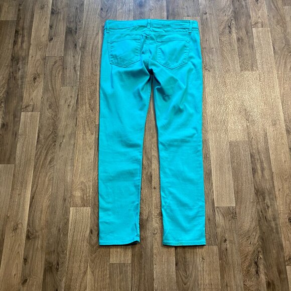 Paige Peg Skinny Bright Blue Denim Jeans Size 30 - Picture 4 of 8